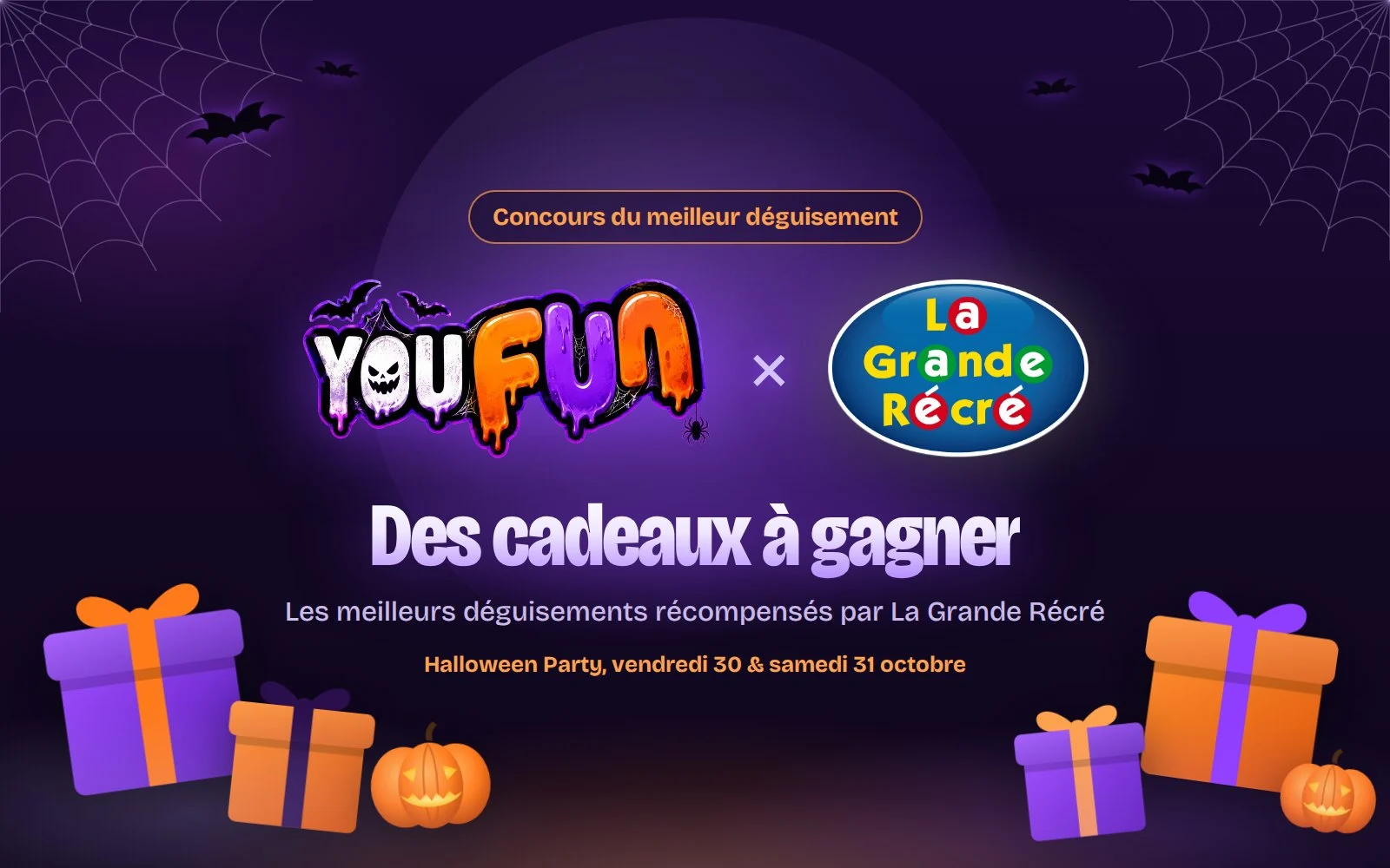 YouFun et La Grande Récré : des cadeaux à gagner au concours du meilleur déguisement