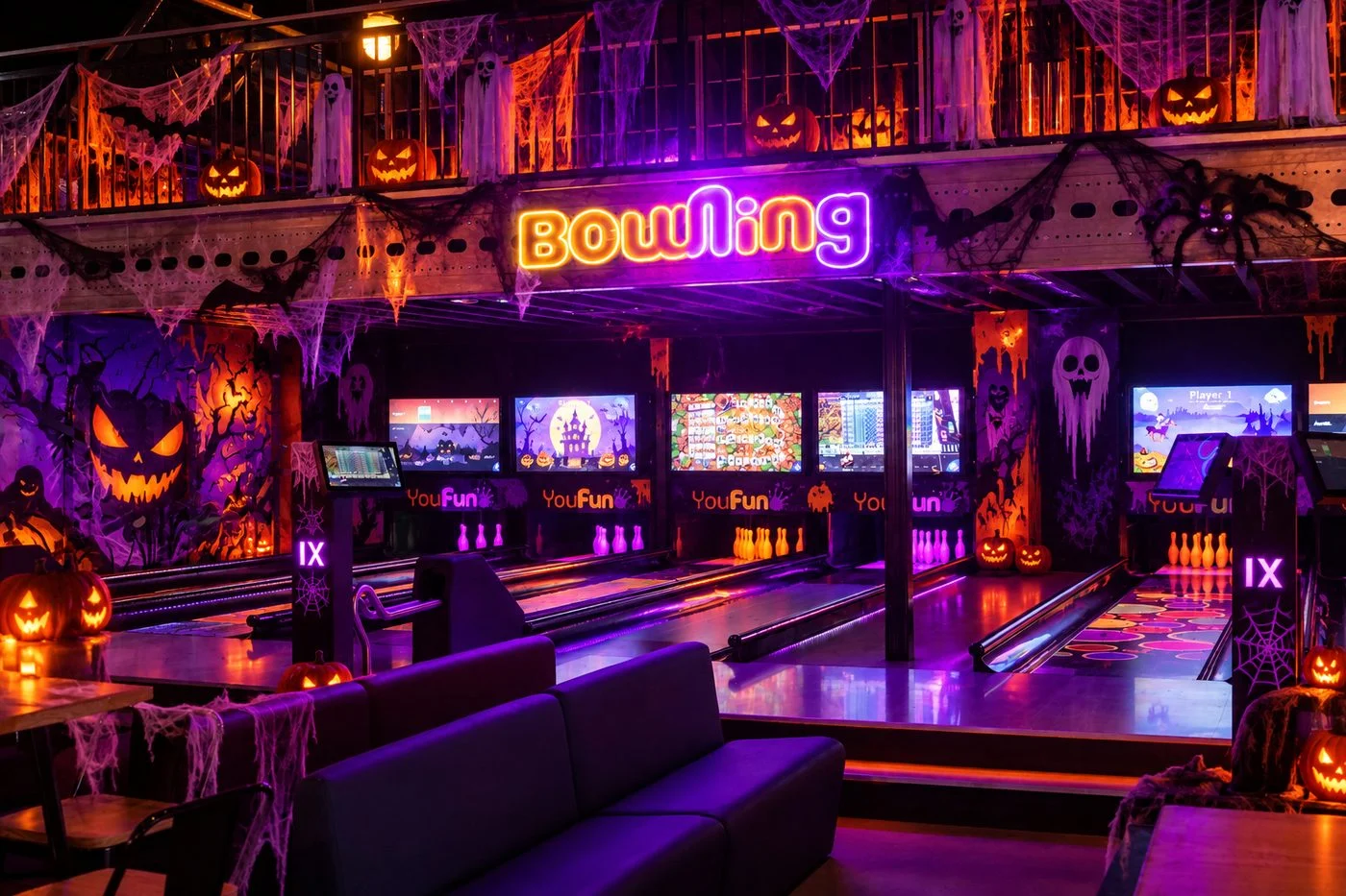 Le bowling YouFun dans une ambiance Halloween